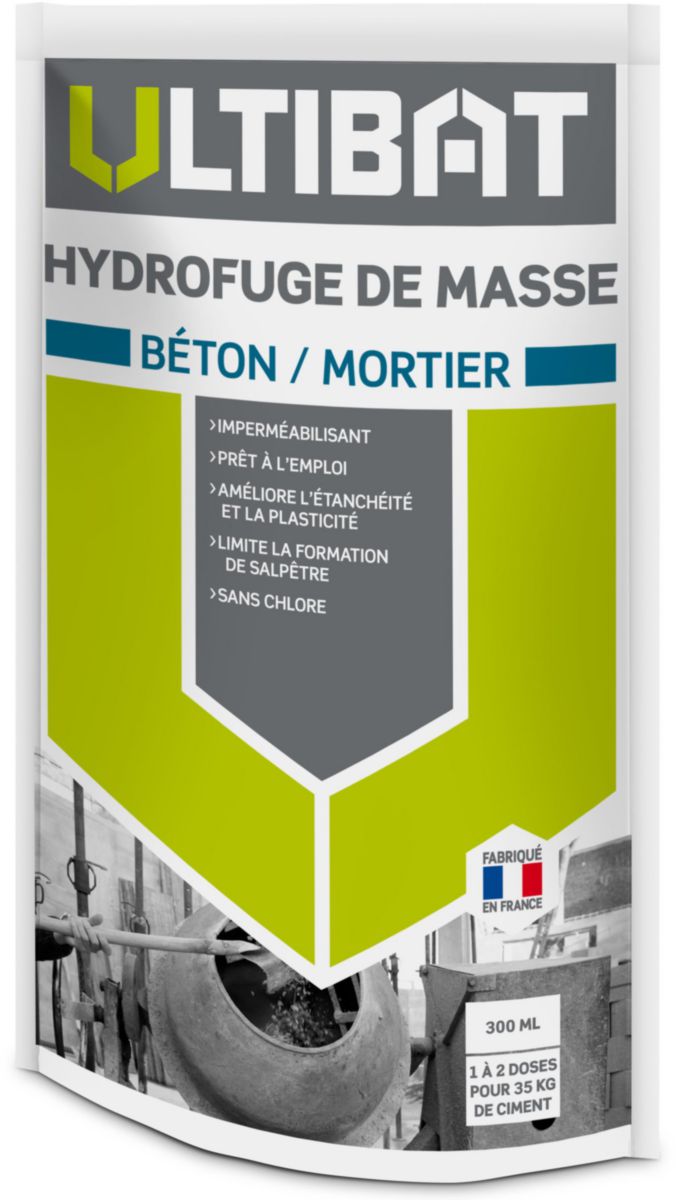 Hydrofuge De Masse Pour B Ton Et Mortier Ultibat Dose Ml Ultibat