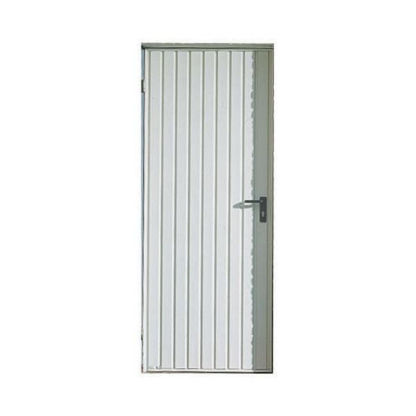 Bloc Porte De Service Acier R Versible Nervur Blanc Verrouill Pts